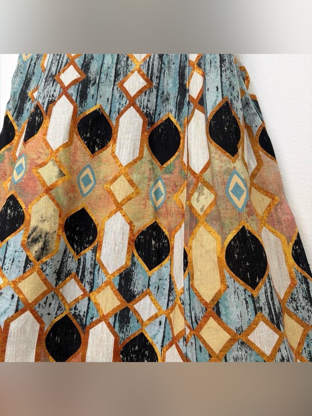 Vintage Christian Lacroix Geometric Print Summer Mini Dress - Picture 3 of 10